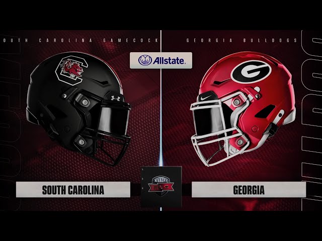 College Football 25 South Carolina @ Georgia Bulldogs Full Game Sim HDR