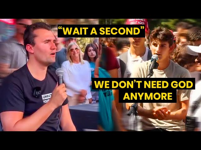 Liberal Student MOCKS God, Then THIS Happens | Charlie Kirk EPIC Debate