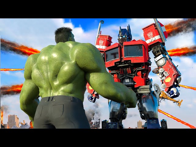 Epic Battle Dark Of The Moon - Optimus Prime vs Hulk Full Movie | Paramount Pictures [HD]