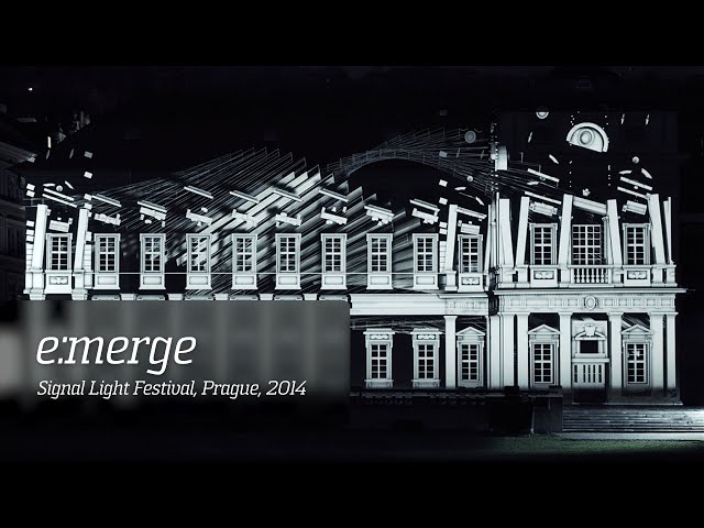 Emerge - Architectural Projection Mapping @ Signal Festival, Prague