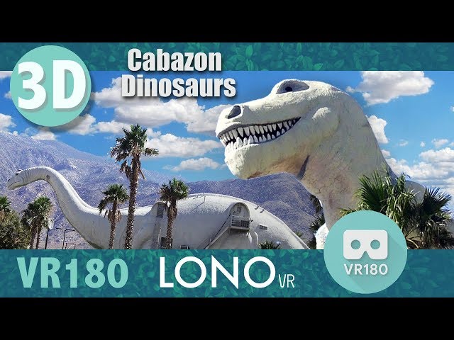 VR180 Cabazon Dinosaurs Roadside Attraction 3D VR Experience