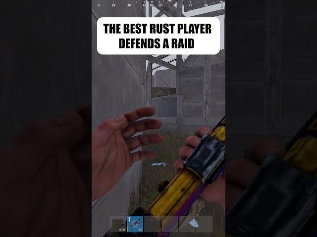 HOW THE BEST RUST PLAYER DEFENDS A RAID..