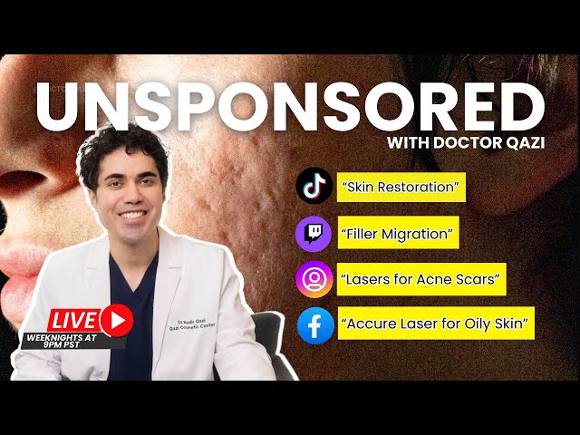 Dr. Qazi discusses Skin Restoration,  Filler Migration, Scars| Dr. Qazi Unsponsored Live | 1.13.2025