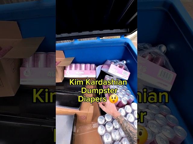 This dumpster was full of Kim Kardashians and Diapers. part 1 #dumpsterdiving #kardashians  #energy