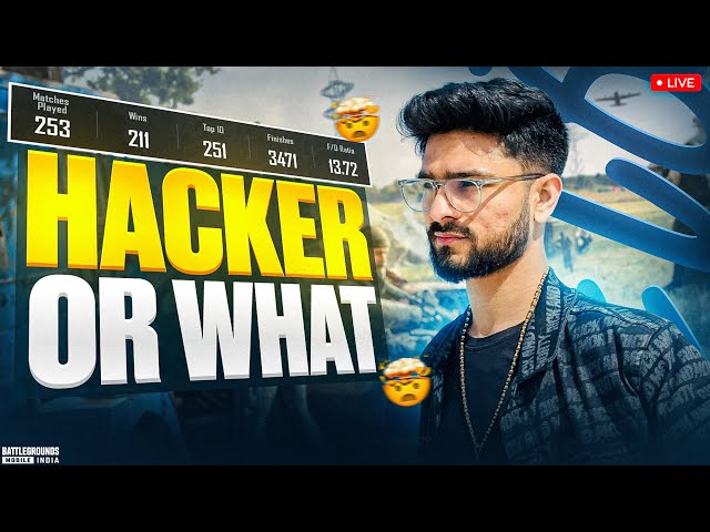 RANK PUSH TO TOP 20 | CLASSIC HACKER IS BACK | BGMI LIVE