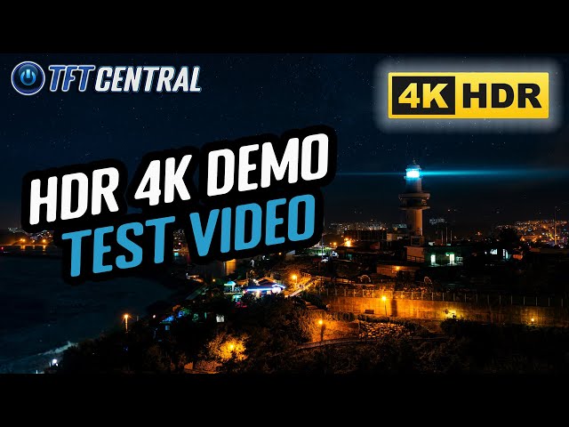 HDR 4K Demo Test Video from TFTCentral