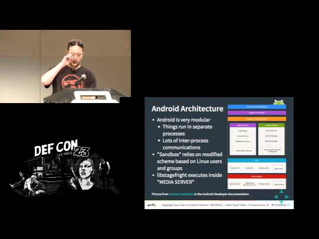 DEF CON 23 - Joshua J Drake - Stagefright: Scary Code in the Heart of Android