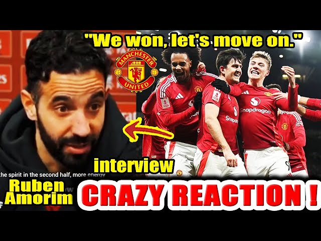 Ruben Amorim is pleased to progress in the FA Cup -"We won, let's move on" Man Utd vs Leicester City