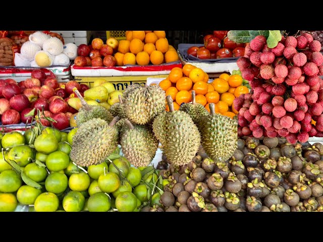 Cambodian Street Food-Natural Durian and Delicious Local Food  @Cambodia