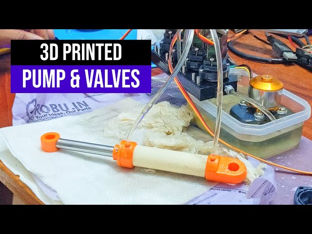 3D printed Hydraulic System Test - Excavator #X470