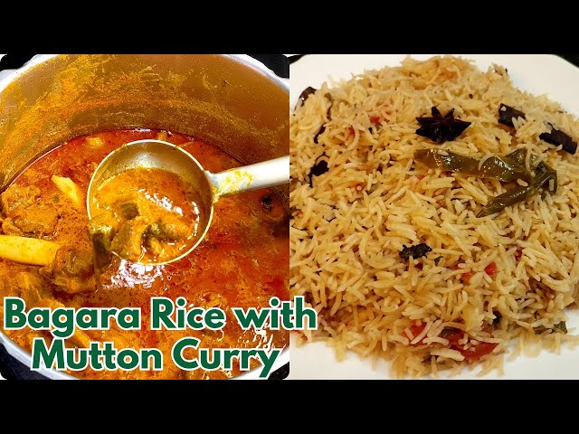 Bagara rice with super tasty Mutton Curry | mutton curry and bagara rice combo | simple cooking lab