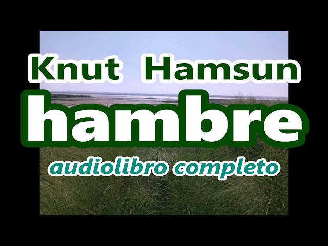 Knut Hamsun-audiolibro completo-"HAMBRE"