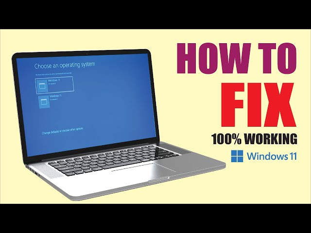 Ho to fix "Choose an Operating System" Screen Windows 11 - 100% Working