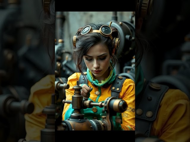 AI's Bizarrely Beautiful Steampunk World | #shorts