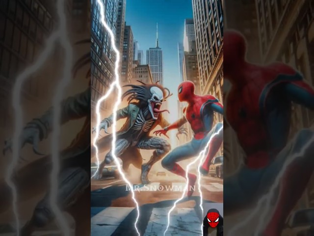 New Alien vs Spiderman and Deadpool  Fight  #Spider-Man #shorts#spiderman#joker#global #marvel