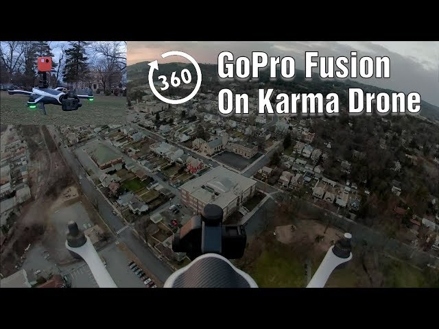 360 Camera Mounted On A Drone