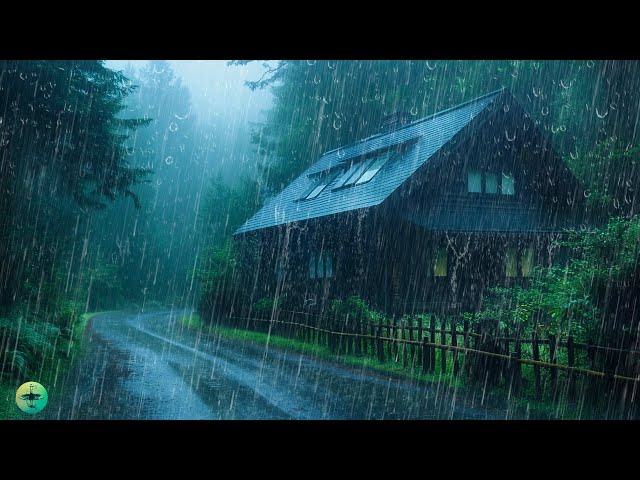 Listen for 3 Minutes and Sleep Soundly - Heavy Rain & Thunder Sounds at Night, Relax, Deep Sleep