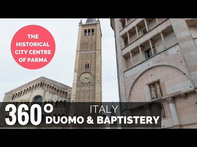 360 degree video - The Duomo and the Baptistery of Parma