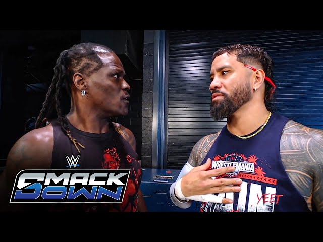 R-Truth congratulates Jey Uso on winning Elimination Chamber: SmackDown highlights, Feb. 7, 2025