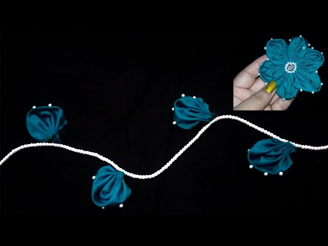 DIY Beautiful Fabric Flower Design - Crafts by Sidra