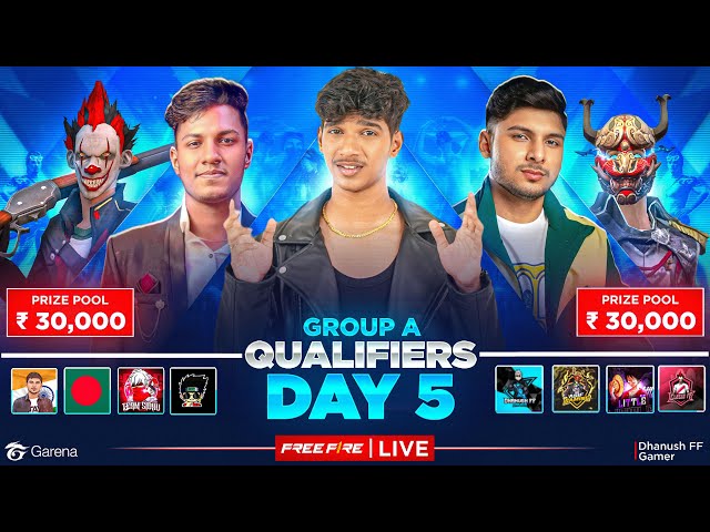 😨QUALIFIERS CS - TOURNAMENT🏆| GROUP A 🔴DAY 5| DFG 1,NXT 1,NG 2🔥| FREE FIRE IN TELUGU #dfg #freefire