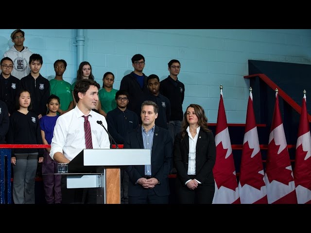 Prime Minister Trudeau announces changes to the Canada Summer Jobs Program