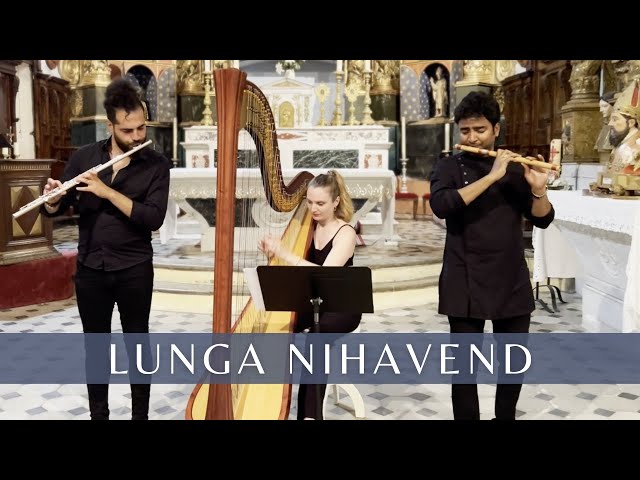 Nihavent Longa | flute, harp, bansuri | Prana Trio | Western-Indian classical confluence