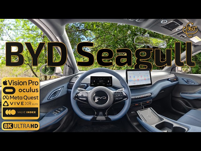 BYD Seagull 2025 405km flying version🚗🔋🔄✨ Inside 360° VR 8K