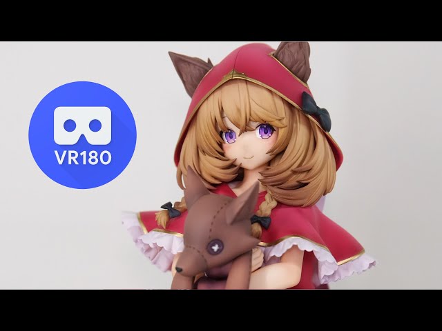 【3D VR180】WING しゅがお イラスト おおかみずきんちゃん フィギュアサンプル展示立体視