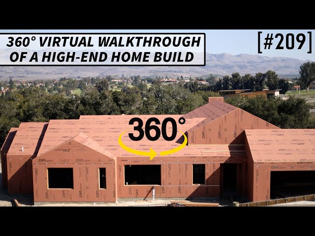 360° [VR] Walkthrough On High-End Custom Home Build [#209]