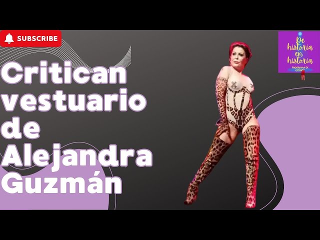 Critican vestuario de Alejandra Guzmán