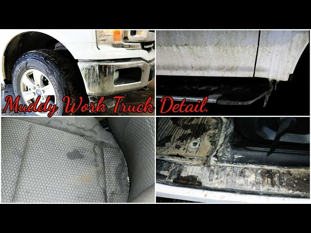 Car Detailing A Super Dirty And Muddy Work Truck| Exterior & Interior Ford Truck wash| ASMR Detail.