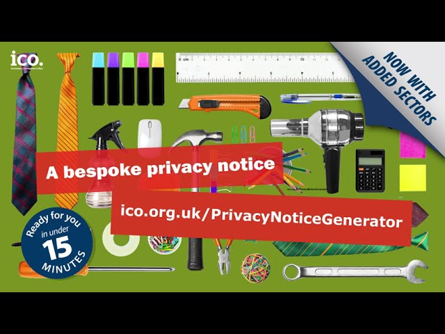 Privacy Notice Generator - how to use the tool