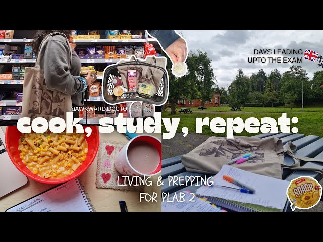 Groceries, Study Sessions & Late-Night Crises: PLAB 2 Prep in the UK🇬🇧