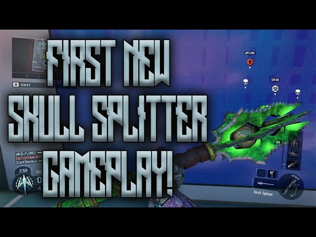 NEW "SKULL SPLITTER" MELEE WEAPON! *FIRST* GAMEPLAY IN BO3