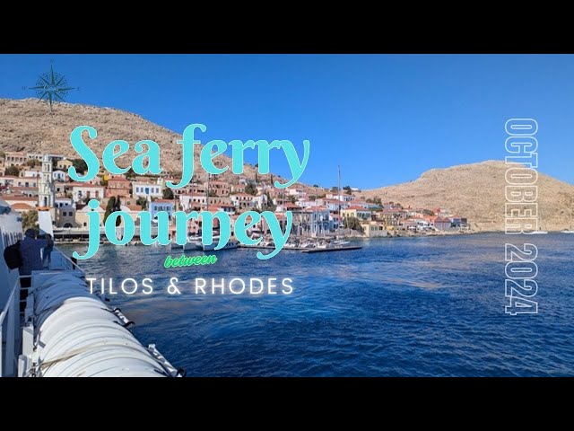 The sea journey between Tilos & Rhodes. 8 October 2024. 4K HDR