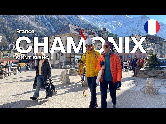 CHAMONIX ⛷️ Winter | Walking City Tour 🚡| FRANCE | 4K HDR