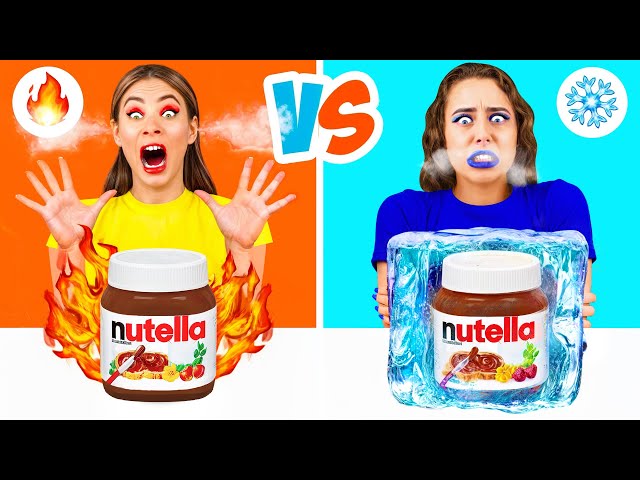 Hot vs Cold Food Challenge | Tasty Kitchen Hacks by MeMeMe Challenge