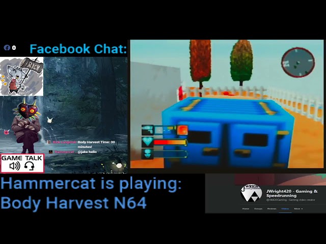 Hammercat42 Live #2 BodyHarvest N64 pt 1