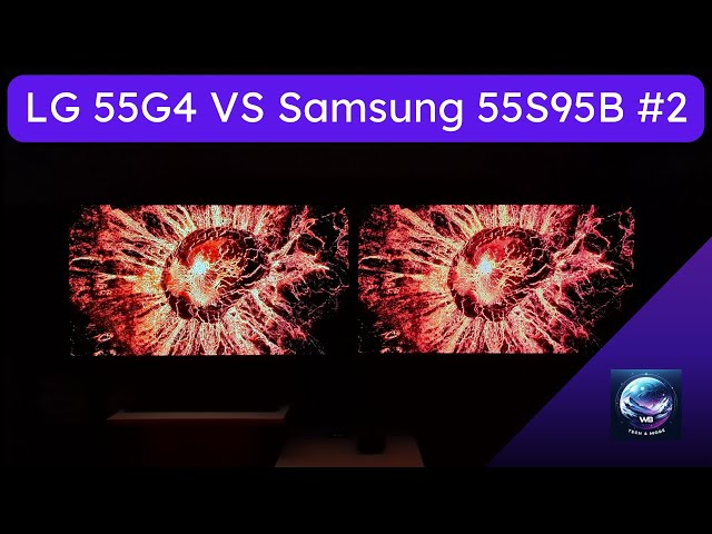 LG 55G4 (left) vs Samsung 55S95B (right) | Movie/ Cinema Mode Comparison