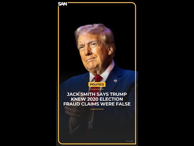 Jack #Smith says #Trump knew 2020 #election fraud claims were false