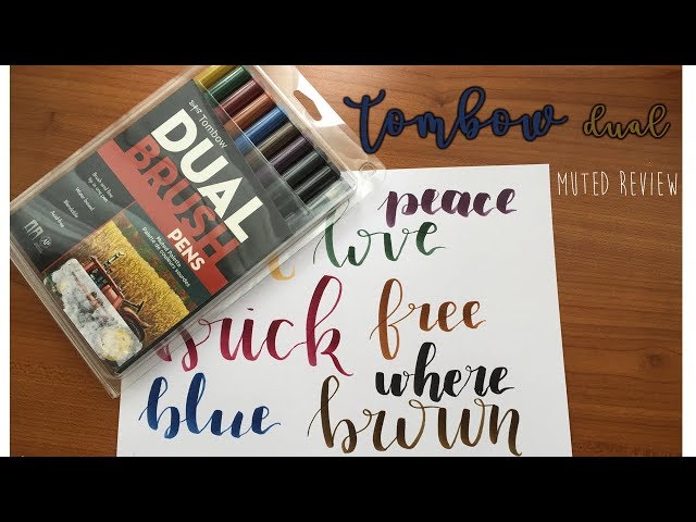 Tombow Dual Muted palette Review