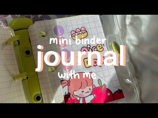 mini binder journaling with me | asmr aesthetic short video | bbtea journals