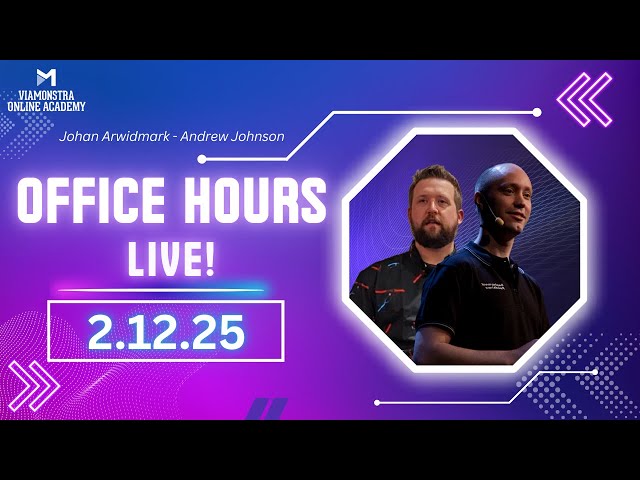 2/12/25 ViaMonstra Academy OFFICE HOURS | Updates and Q&A for anything about ConfigMgr, MDT, Intune