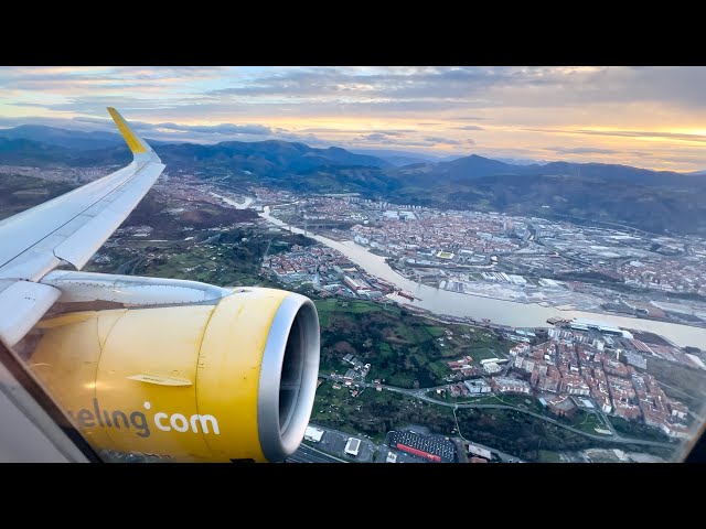 [4K] Gorgeous take off from Bilbao Spain Airport, Vueling Airbus A320