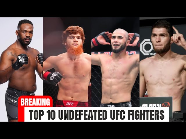 Top 10 Undefeated UFC Fighters of All Time! | Legends Who Never Lost