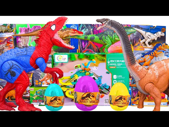 Unboxing Review Mattel's Jurassic World Toys| Collection T-rex | HUGE Ankylosaurus | HUGE Giga |ASMR