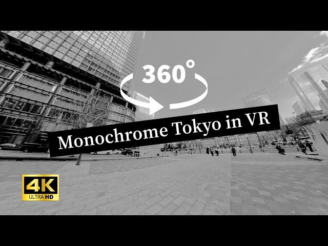 【4K・360°VR】The Monochrome Realm: The Grand Street in front of Tokyo Station #japan #vr #citytour