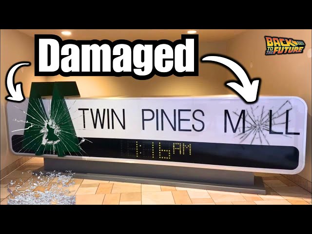 Restoring the Iconic Twin Pines Mall Sign from Back to the Future