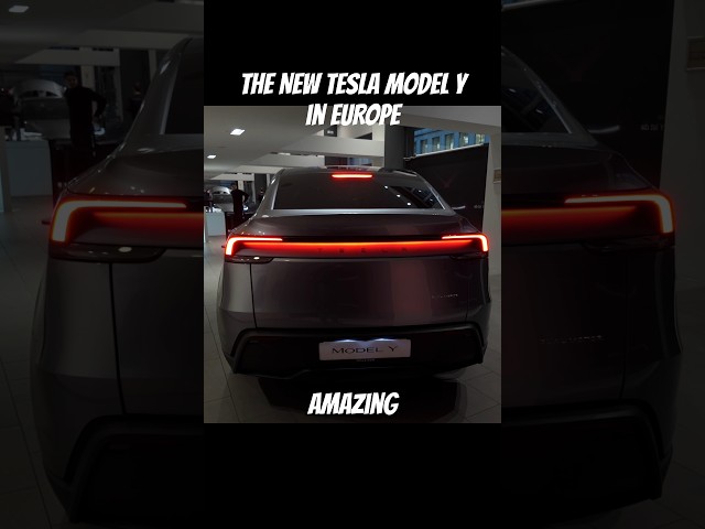 NEW Model Y in Showrooms across Europe #tesla #modely #juniper #europe